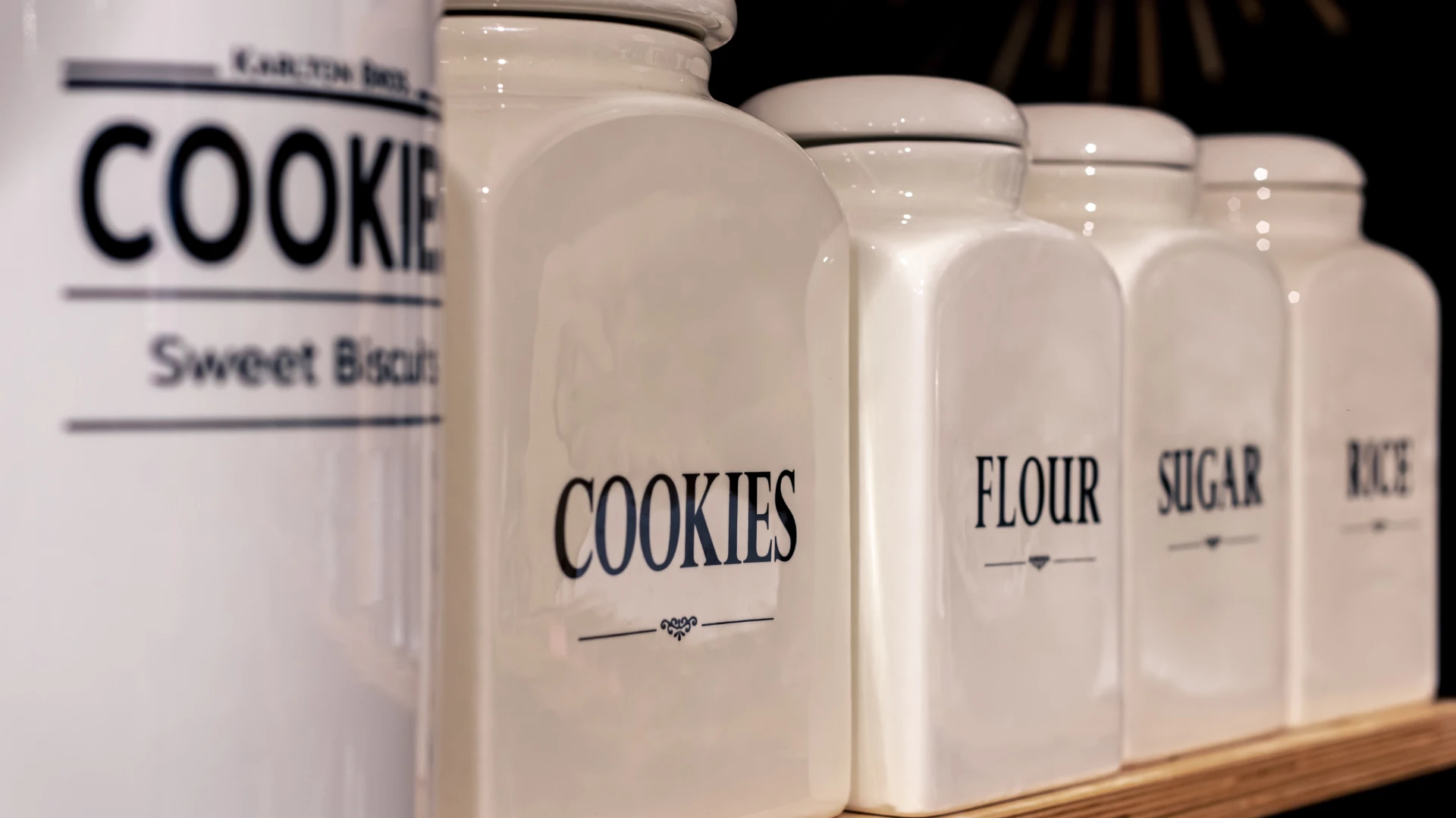 cookies kitchen jars